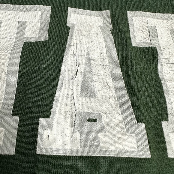 Vintage Russell Athletic Michigan State Spartans Shirt Men's Large MSU Green USA - Picture 4 of 9